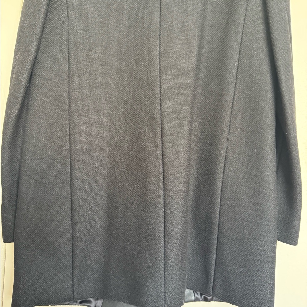 Zara Black Blazer with Leather Trim - Picture 12 of 13